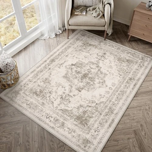 Oferta ograniczona: HUGEAR Vintage Dywany Do Salonu Taupe DużE Dywaniki 90x150cm Antypoślizgowy Zmywalne Sypialni Jadalni Pokoju Pralni Biura Dywanowa KróTkim WłOsiem z 128.66 EUR na 128.66 EUR (znizka 0%)