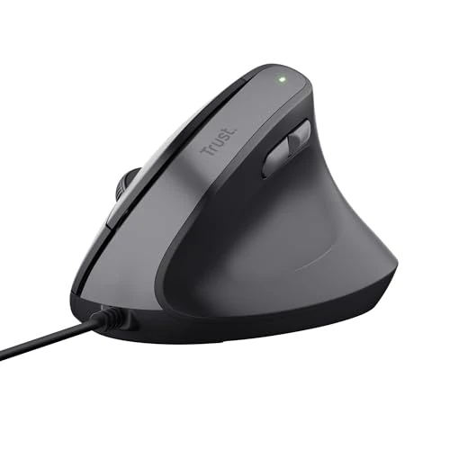 Offerta a tempo: Trust Yuno Mouse Ergonomico Cablato, Mouse Verticale per Destrorsi con Cavo USB da 1,5m — 15% da 19,99 € a 16,99 €