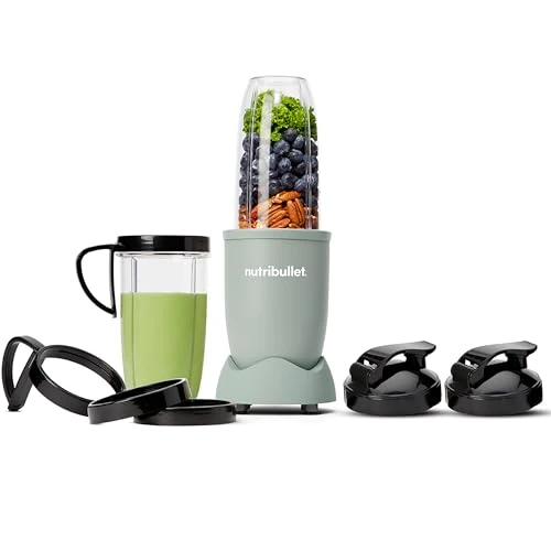nutribullet Pro 900, Electric Blender, Shredder, Smoothie Maker, Multi-Function Blender, 900w Power 900ml and 710ml Cup, Matte Jade, NB910MAJD