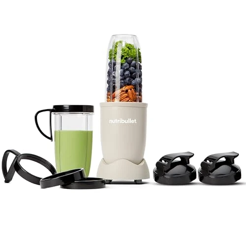 nutribullet Pro 900, Electric Blender, Shredder, Smoothie Maker, Multi-Function Blender, 900w Power 900ml and 710ml Cup, Matte Sand, NB910MASN