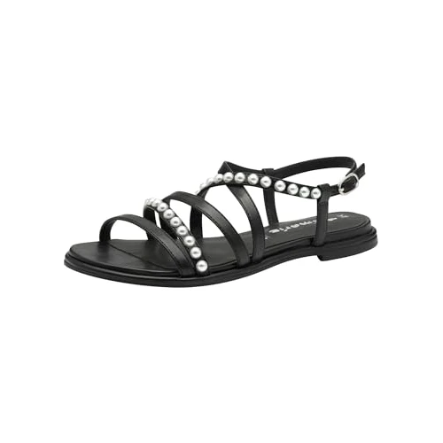 Tijdelijke aanbieding: Tamaris Dames 1-28143-44 platte sandalen, zwart, 38 EU, zwart, 38 EU van 69.95 € naar 50.48 € (28% korting)