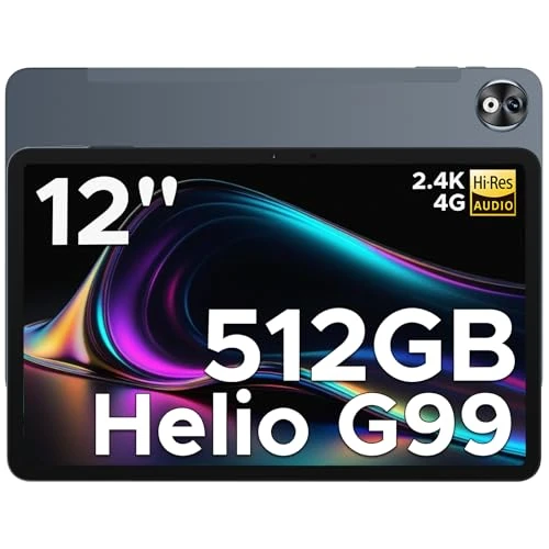 DOOGEE T40PRO Android 14 Tablet 12 Zoll Helio G99 Tablet PC, 20GB RAM 512GB ROM(2TB TF) Drawing Tablet LTE,10800mAh Akku, 2.4K Display Gaming Tablet 16MP+8MP 4G Dual SIM/5G WiFi/TÜV/GPS/Widevine L1