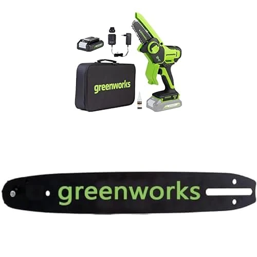 Offre limitée : Greenworks 24V 10cm Mini Tronçonneuse Livré avec batterie 2ah et chargeur + Greenworks 10cm Barre de chaîne de 174.98 EUR à 104.98 EUR (remise 40%)