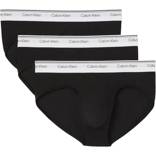 Oferta limitada: Calvin Klein Calzoncillos Pack de 3 Hombre Hip Briefs Balance con Logotipo en la Cintura, Negro (Black), L de 44.90 € a 39.95 € (ahorro 11%)