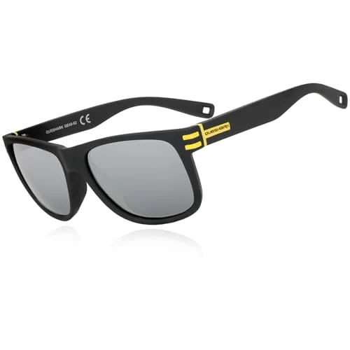 Offerta a tempo: Queshark Occhiali da Sole da Uomo, Lusso Retro Vintage Ultraleggero, UV400 Occhiali da Sole Polarizzati Per Guida Corsa Pesca Escursionismo Golf — 25% da 19,99 € a 14,99 €