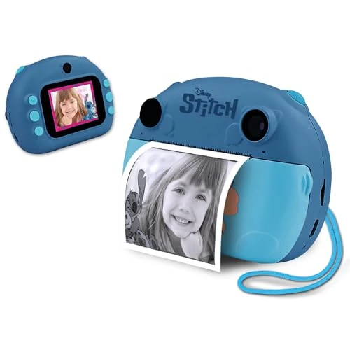Oferta limitada: Lisciani - DISNEY Cámara Instantánea de Stitch - Captura, Imprime y Comparte Para Niños de 6+ Meses - Función de Selfie y Video - Incluye 3 Rollos para 180 Fotos, Correa y Cargador de 79.99 EUR a 60.79 EUR (ahorro 24%)