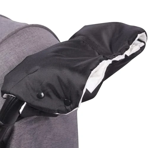Limited offer: Pushchair Gloves, Warm Gloves for Strollers, Wind Waterproof, Pushchair Baby Glove, for All Prams, Black from 9.99 USD to 4.99 USD (save 50%)