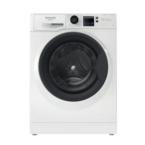 Hotpoint Machine à laver NF86WK IT à chargement frontal, classe énergétique A, essoreuse 1400 tr/min. 8,0 kg, largeur 59,5 cm, profondeur 60,5 cm, hauteur 85 cm.