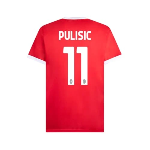 Offre limitée : A.C. Milan Maillot de Football Stadium Replica Officiel, Pulisic 11, Rouge/Noir, L Adult-Unisex de 25.08 € à 25.08 € (0.00% de remise)