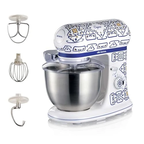 Offerta a tempo: Ariete 1588 Impastatrice Capri, Planetaria, 7 velocità, 2400 Watt, 5,5 litri, Tazza Acciaio Inox - 23% da 160.00 € a 123.52 €