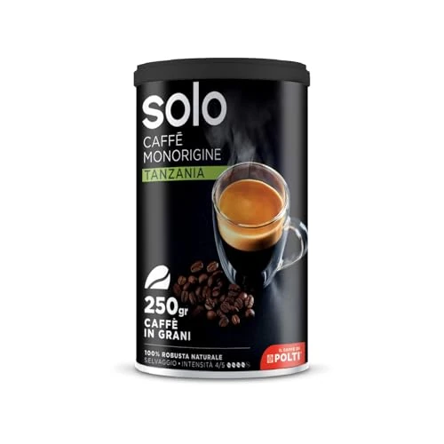 Oferta limitada: SOLO - Caffè Monorigine Tanzania, Café en Grano Tostado, 250 g, 100% Robusta Natural de 7.99 € a 7.99 € (ahorro 0.00%)