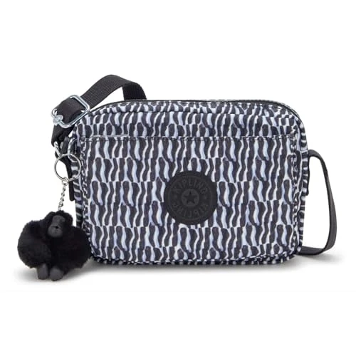Kipling ABANU Bandolera pequeña, Holiday Waves (Azul)