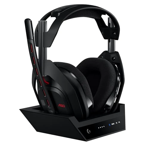Tijdelijke aanbieding: Logitech G Astro A50 X LIGHTSPEED trådlöst spelheadset + batteriladdare, PRO-G GRAPHENE, PLAYSYNC för Xbox Series X|S + PS5 + PC/Mac, Nintendo Switch 2, Bluetooth, HDMI 2.1 Passthru - Svart van 329.99 € naar 209.00 € (37% korting)