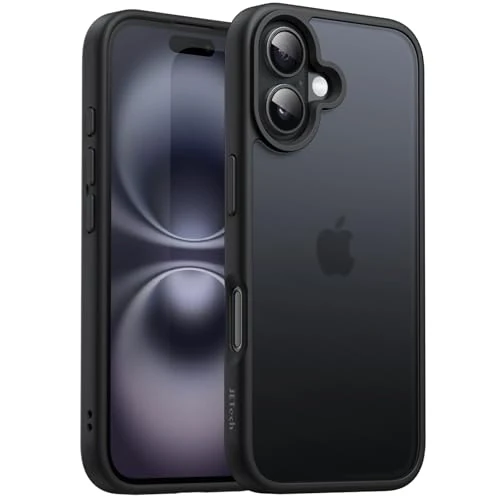Offre limitee: JETech Coque Mate pour iPhone 16 6,1 Pouces, Protection Antichoc de Qualité Militaire Contre Les Chutes, Étui Housse Arrière Translucide Givrée, Anti-Traces de Doigts (Noir) de 12.99 EUR a 12.99 EUR (economie 0%)