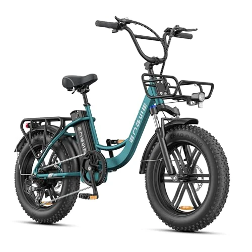 Oferta limitowana: ENGWE Elektryczny Rower dla Dorosłych, 20"× 4,0” Elektryczny Rower z Grubymi Oponami dla Kobiet, 7 Prędkości, 250 W Wyjmowana Bateria 48 V 13 Ah Zasięg do 120 km L20 BOOST (Zielony) z 4919.00 zł na 4919.00 zł (oszczędź 0.00%)