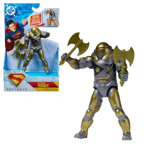 Offerta a tempo: DC Comics, Superman, Martello di Boravia con Azione Speciale, in Scala 15 cm, Stile Autentico del Film, 2 Accessori, Giocattoli per Bambini e Bambine, 4+ Anni - 40% da 22.33 € a 13.40 €