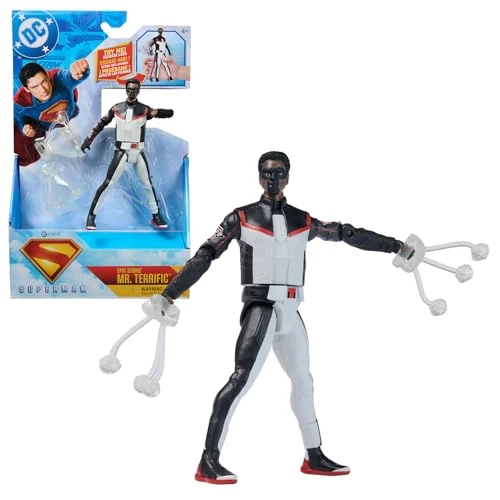 Offerta a tempo: DC Comics, SUPERMAN, Mr. Terrific, Personaggio Azione Speciale, in Scala 15 cm, Stile Fedele al Film, Include 2 Accessori, Giocattoli per Bambini e Bambine, 4+ anni - 51% da 10.24 € a 5.01 €
