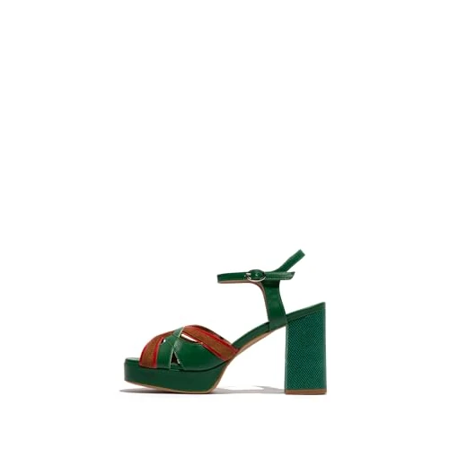 Limited-time offer: Fly London Womens Ezui240fly Sandal, Emerald Dk Red Camel, 3 UK from 99.05 £ to 42.07 £ (save 57.53%)