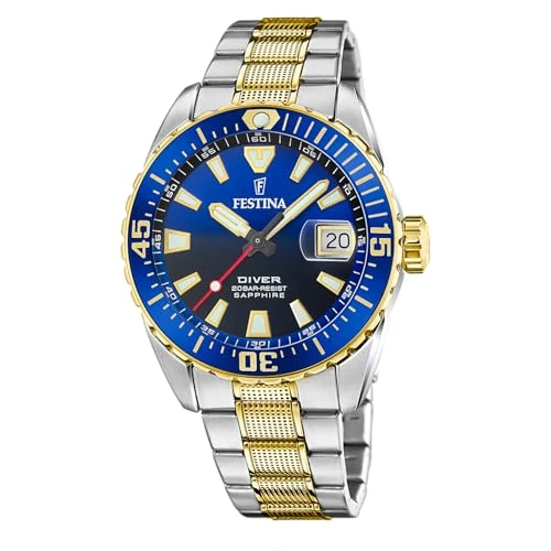 Beperkte aanbieding: FESTINA Horloge Voor Heren F20706/1 The Originals Diver Veelkleurig 316l roestvrij staal case Veelkleurig316l roestvrij staal armband van 149.00 EUR naar 134.10 EUR (besparing 10%)