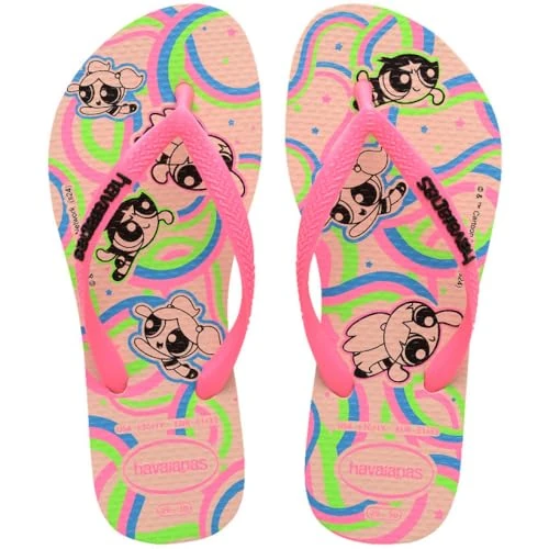 Offerta a tempo: Havaianas Kids Slim Powerpuff Girls Bambine e ragazze FlipFlop Ballet Rose 23 EU - 42% da 22.00 € a 12.85 €