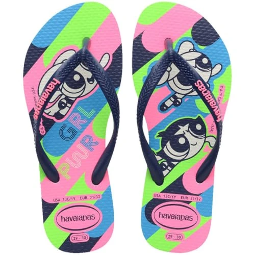 Havaianas Kids Slim Powerpuff Girls, Mädchen Flipflop, White,
