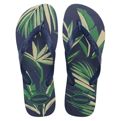 Havaianas - Aloha, Chanclas Cómodas, Duraderas y Veraniegas, Suela con Estampado de Hojas, Suela Antideslizante, Hombre