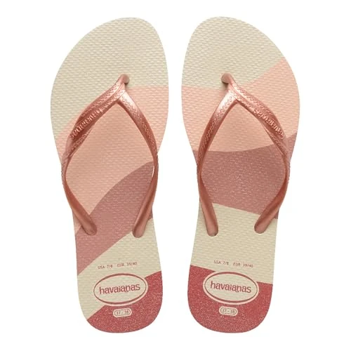 Limitiertes Angebot: Havaianas – Fantasia Gloss, bequeme, minimalistische und vielseitige Flip-Flops mit Glitzerakzenten, Damen von 20.00 EUR auf 10.00 EUR (Spare 50%)
