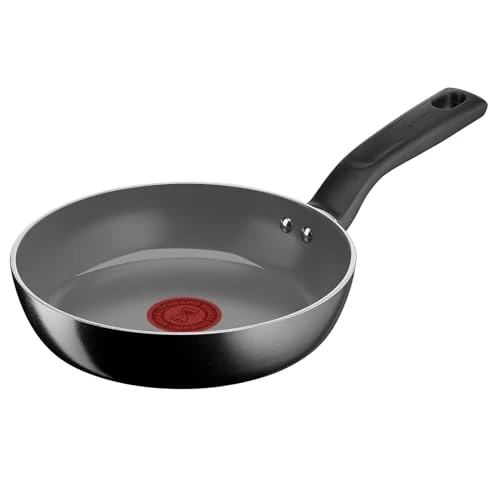 Lagostina GocciaPoêle 20 cm, revêtement en céramique antiadhésif, glisse optimale, nettoyage facile, écologique, thermo-Signal, sûr, compatible avec induction