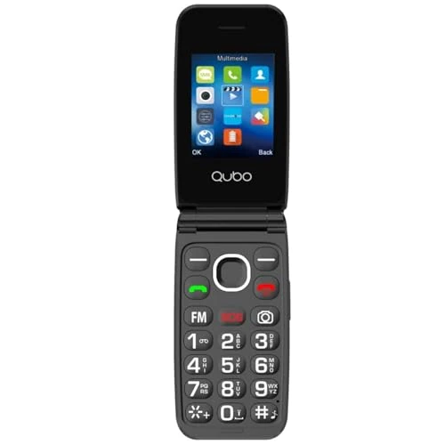 Oferta ograniczona: Qubo GSM Telefon komórkowy dla osób starszych, duże przyciski, duża głośność, funkcja SOS, 2,4", kontakt ze zdjęciem, szybkie połączenie, telefon komórkowy dla osób starszych, czarny z 37.99 EUR na 29.99 EUR (znizka 21%)
