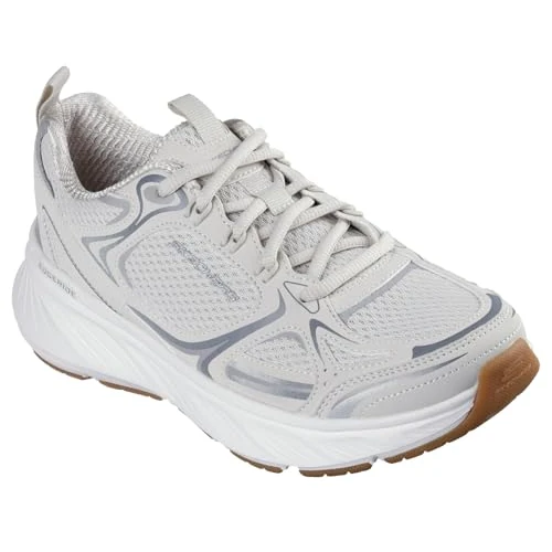 Offerta a tempo: Skechers Edgeride Silver EclipseSneaker Donna, Rivestimento in Rete Naturale Duraleather, 41 EU - 0.00% da 63.76 € a 63.76 €