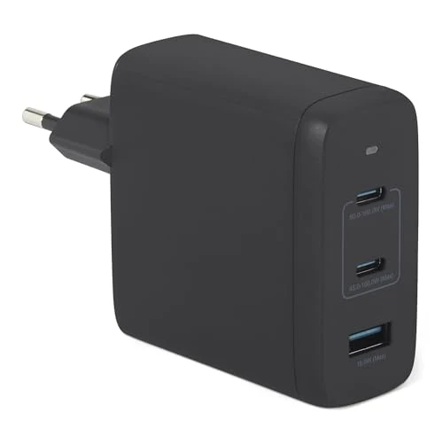 Zeitlich begrenztes Angebot: Amazon Basics USB-C-Wandladegerät mit Nano-GaN-Technologie und Schnellladefunktion, 120W, 3 Anschlüsse für Laptops, Tablets, Telefone, Schwarz von 38.38 € auf 38.38 € (0.00% Rabatt)