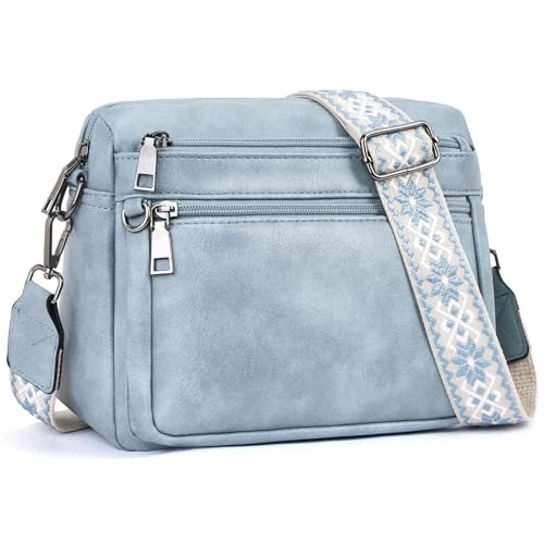 MUIIKOLA Borsa a tracolla da donna, borsa a tracolla da donna, in pelle, morbida e larga