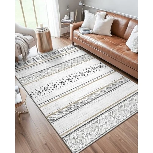 Oferta limitada: DEFYNEE Alfombra de salón, 120 x 180 cm, pelo corto, antideslizante y suave, para salón, dormitorio y habitaciones infantiles, color marrón oscuro de 49.99 EUR a 49.99 EUR (ahorro 0%)