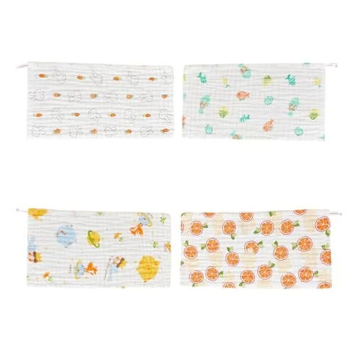 Offerta a tempo: QEDBOJE 4 Pezzi Mussole Neonato, Asciugamani Neonato che Assorbono Acqua e Sono Morbidi, Ideale come Regalo Neonati - 39% da 8.24 € a 4.99 €