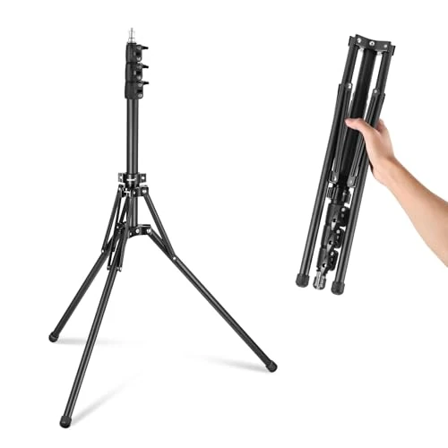 Oferta limitada: Neewer Trípode de luz con Patas Reversibles 180°, 178 cm, trípode de Viaje portátil, Tornillo 1/4" y Perno 5/8" para fotografía de Interior y Exterior Speedlite Strobo Ring Light Softbox, ST178B, de 39.99 € a 39.99 € (ahorro 0.00%)