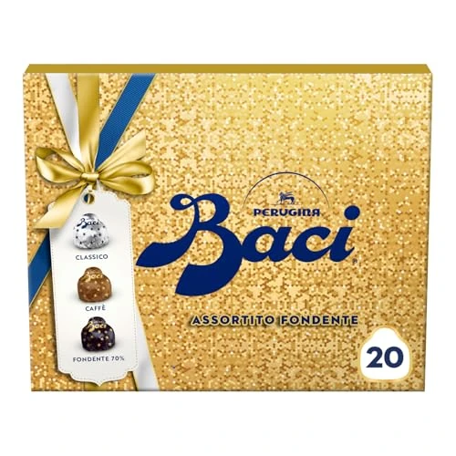Offerta a tempo: BACI PERUGINA Cioccolatini Assortiti ripieni al Gianduia, Scatola Regalo Fondente 250g - 39% da 14.49 € a 8.79 €