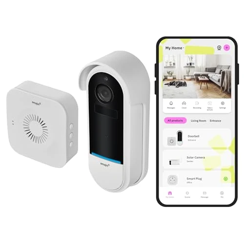 Limited offer: OMAJIN by Netatmo Smart Video Doorbell 2K Cordless Battery Chime Included Motion Person Detection IP65 Range Detection Bi-directional Audio SD Cloud Storage OVD-01 from 134.99 EUR to 85.99 EUR (save 36%)