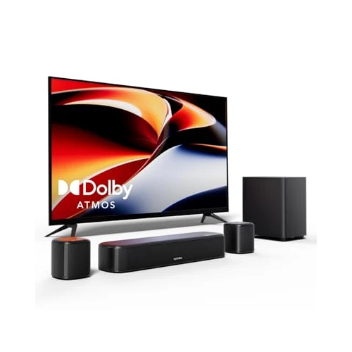Offerta a tempo: ULTIMEA Soundbar 5.1ch Compatibile con Dolby Atmos, Impianto Surround Sound bar per TV, Soundbar TV per Home Theater, Sound Bar con Subwoofer, 2 Altoparlanti Surround, HDMI eARC, Aura A50 Pro - 25% da 189.99 € a 141.55 €