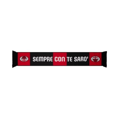 Offre limitee: AC Milan Écharpe unisexe en acrylique pour 125e anniversaire - Produit officiel, Sempre Con Te Sarò, taille unique de 20.60 EUR a 20.60 EUR (economie 0%)