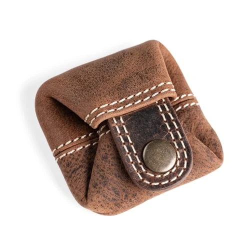 Offerta a tempo: Berliner Bags Portamonete Lena S in Vera Pelle con Bottone, Portamonete Tascabile Compatto per Uomo e Donna – Marrone - 41% da 15.99 € a 9.49 €