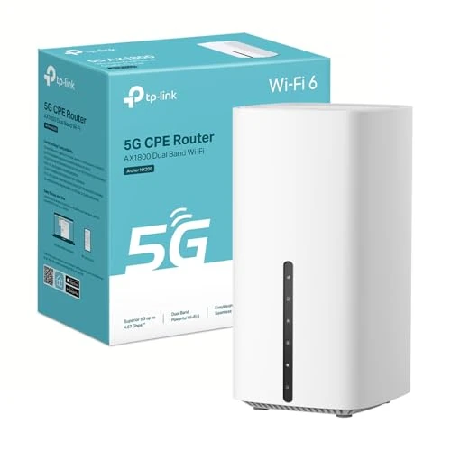 Offerta a tempo: TP-Link Archer NX200 Router 5G Wi-Fi 6 AX1800 Mbps con SIM, Dual Band, Plug & Play, Porta Gigabit WAN/LAN, 4K-QAM, Beamforming, 8 × 5G/LTE, 2 × Wi-Fi Antenne Interne, EasyMesh, HomeShield - 40% da 329.99 € a 199.00 €