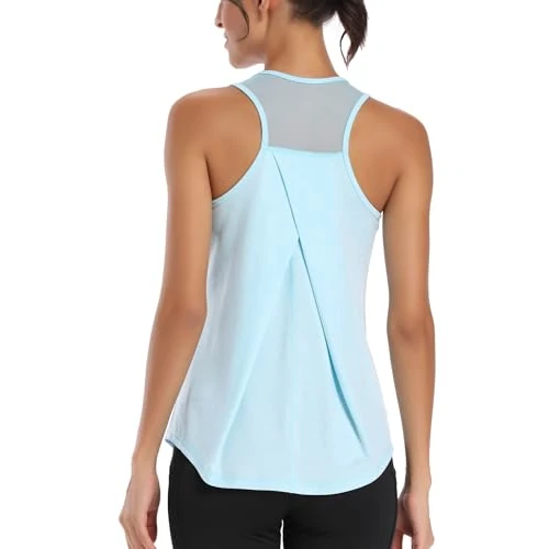 Tijdelijke aanbieding: Dawnrole Dames Sport Tanktop Mouwloze Lichte Fitness Top Yoga Tops van 13.99 € naar 13.99 € (0.00% korting)