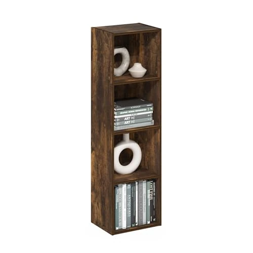 Oferta limitada: Furinno Pasir Estantería Abierta Librería de 4 Niveles, Pino Ámbar de 65.99 € a 62.99 € (ahorro 5%)
