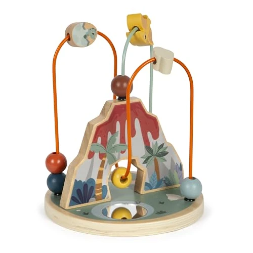 Zeitlich begrenztes Angebot: small foot Motorikschleife „Dino“, Motorikspielzeug aus FSC 100%-zertifiziertem Holz, für Kinder ab 12 Monaten, 12617 von 23.35 € auf 7.99 € (65.78% Rabatt)