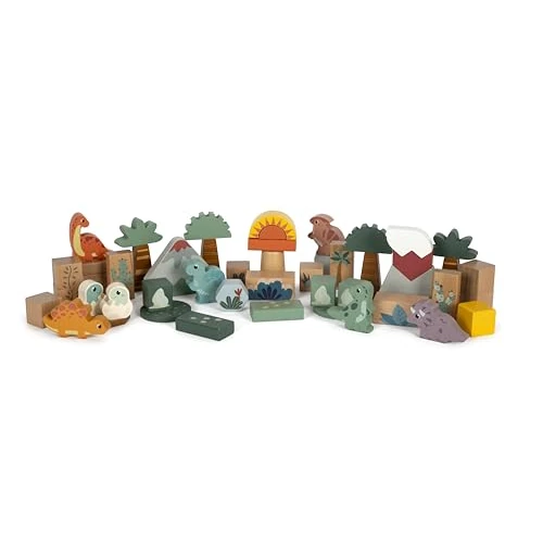 Tijdelijke aanbieding: small foot bouwsteentjes "Dino", gemaakt van FSC® 100% gecertificeerd hout, voor kinderen vanaf 12 maanden, 12621 van 19.85 EUR naar 19.85 EUR (korting 0%)