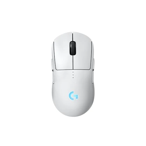 Logitech G PRO 2 LIGHTSPEED mouse da gaming wireless per destrimani o mancini, fino 4 pulsanti laterali magnetici personalizzabili e commutabili, sensore da 44.000 DPI, ricarica USB-C, PC/Mac - Bianco
