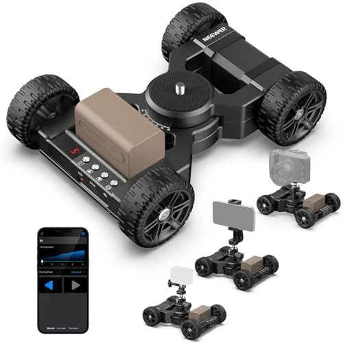 Tijdelijke aanbieding: Neewer DL400 Upgraded Gemotoriseerde Slider Dolly met App Control, Ultra Stille Krachtige Dual Motor, 5H Runtime, Compatibel met GoPro Android Samsung Smartphone DSLR Camcorder van 219.99 € naar 219.99 € (0.00% korting)