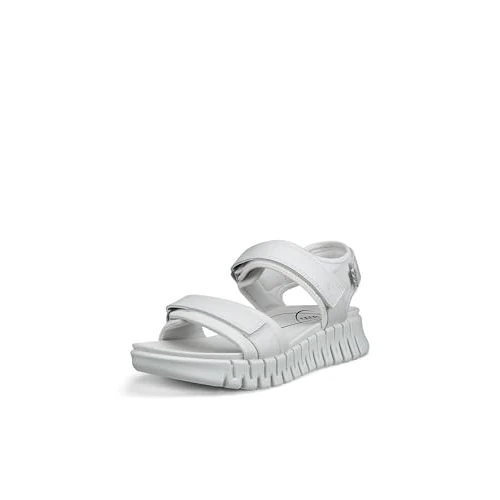 Offerta a tempo: ECCO Sandali Gruuv Sol Donna, Nabuk bianco, 6-6.5 - 43% da 130.00 € a 74.09 €