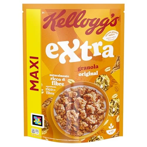 Kellogg's Céréales extra | Saveur classique | Granola avec avoine croustillante | Maxi paquet individuel de 800 g (1 x 800 g)