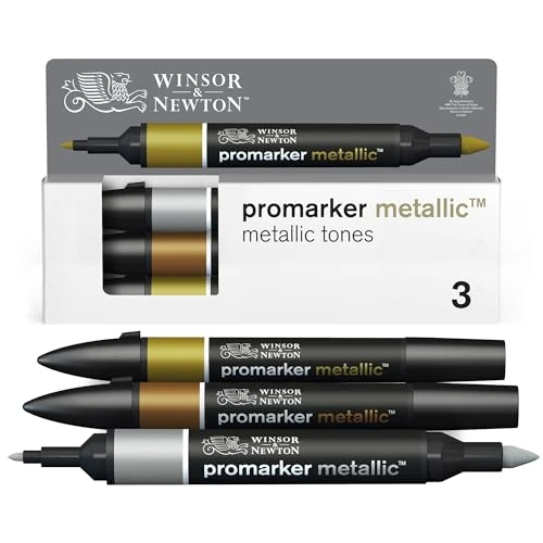 Limited-time offer: Metallic Tones Set of 3 Winsor & Newton Promarkers from $20.08 to $20.08 (save 0.00%)